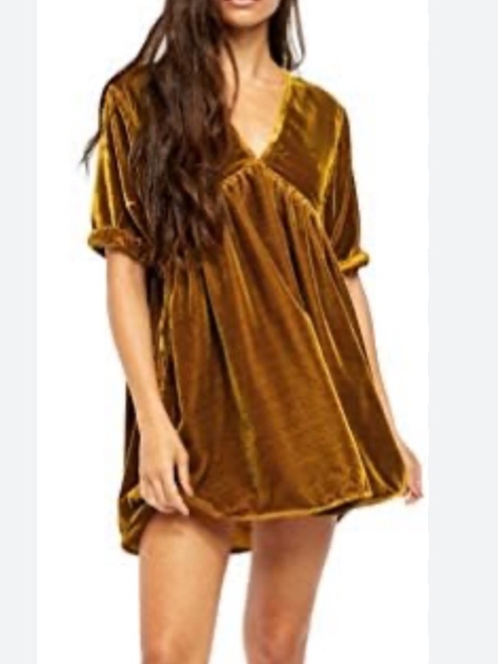 Free People Ivy Velvet Mini Dress S